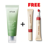 ANUA - HEARTLEAF QUERCETINOL PORE DEEP FOAM CLEANSER + FREE SHEGLAM - POUT PILLOW CUSHION LIP GLOSS