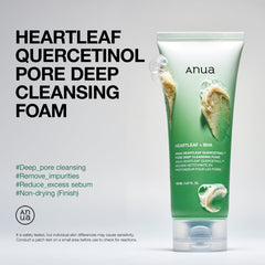 ANUA - HEARTLEAF QUERCETINOL PORE DEEP FOAM CLEANSER