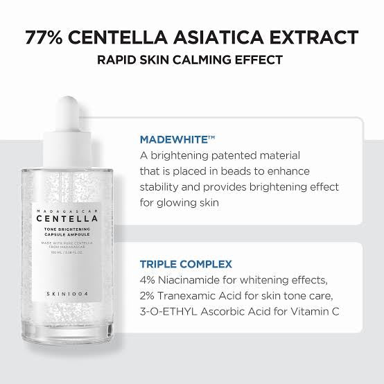 SKIN1004 Madagascar Centella Tone Brightening Capsule Ampoule, 100ml