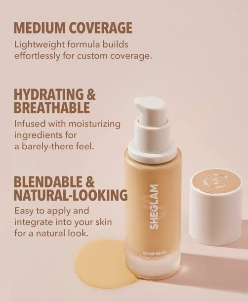 SHEGLAM Skinfinite Hydrating Foundation 40ml