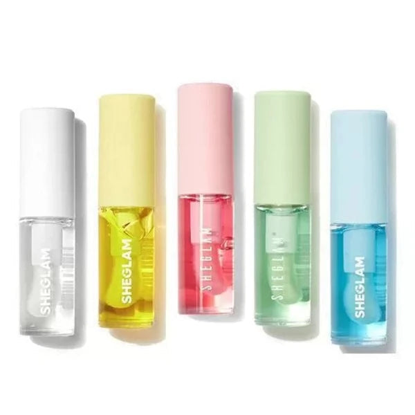 sheglam Jelly Wow Hydrating Lip Oil – Transparent Glossy (full bundle pack )